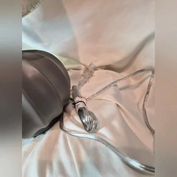 Threshold Gray Lamp with Cream Shade - Picture 3 of 7